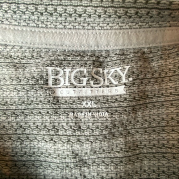 Big Sky Outfitters Men's size XXL short sleeve crew neck shirt gray green - Picture 4 of 4